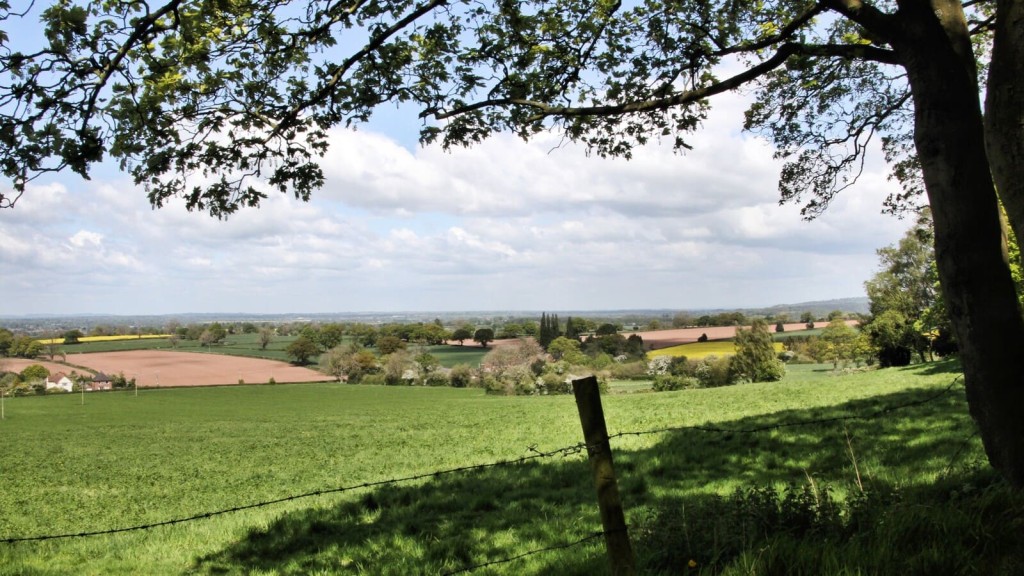 A panoramic view of patchwork farmland and distant countryside used to inform evidence at the Regulation 18 stage of the local plan.
