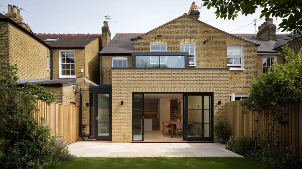 Modern rear house extension built under permitted development rights, illustrating the planning and design considerations that can still affect project approval.