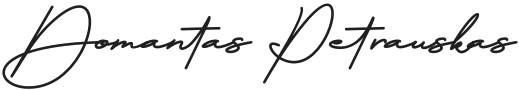 Signature of Domantas Petrauskas, BSc(Hons) MArch
Architectural Designer