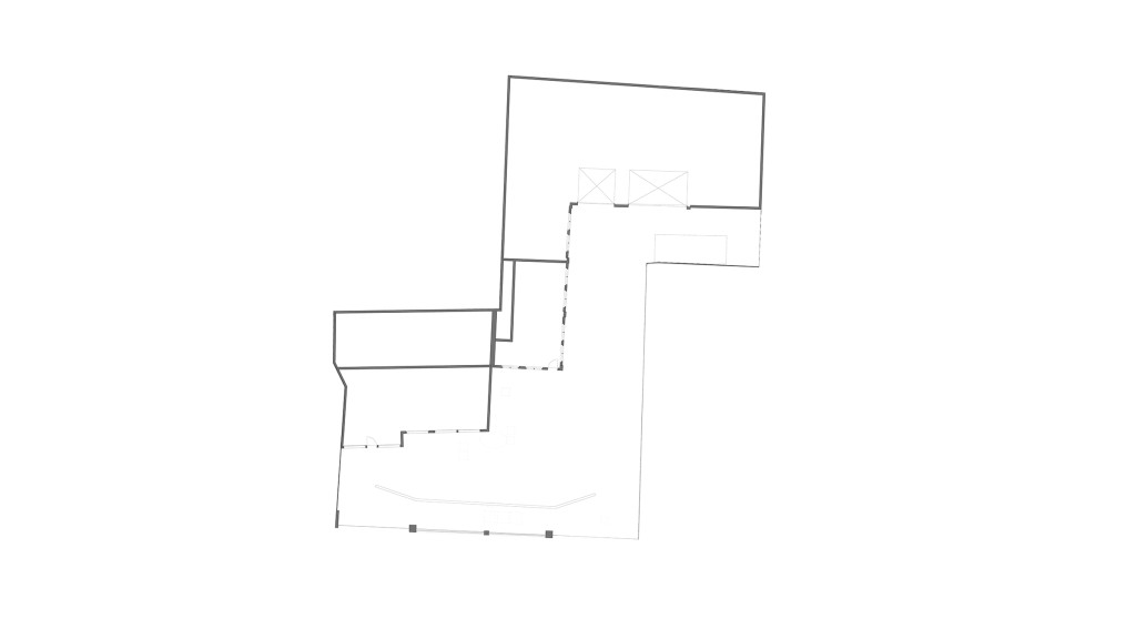 Existing ground floor plan of a former plumber's merchant site in Lewisham, London SE6 2AY. This architectural blueprint illustrates the current layout prior to its redevelopment into residential flats and mews houses. The plan highlights the footprint of the old commercial building, which will be transformed to unlock the site's full potential through innovative urban design and sustainable construction.