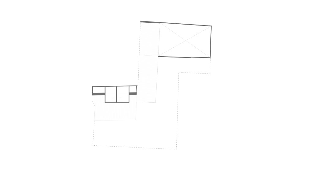 Existing first-floor plan of a former plumber's merchant site in Lewisham, London SE6 2AY. This architectural drawing showcases the original layout of the first floor before the proposed redevelopment into residential use. The design highlights the underutilised space, which is planned to be transformed into a new housing development, contributing to the local community by providing much-needed residential units.