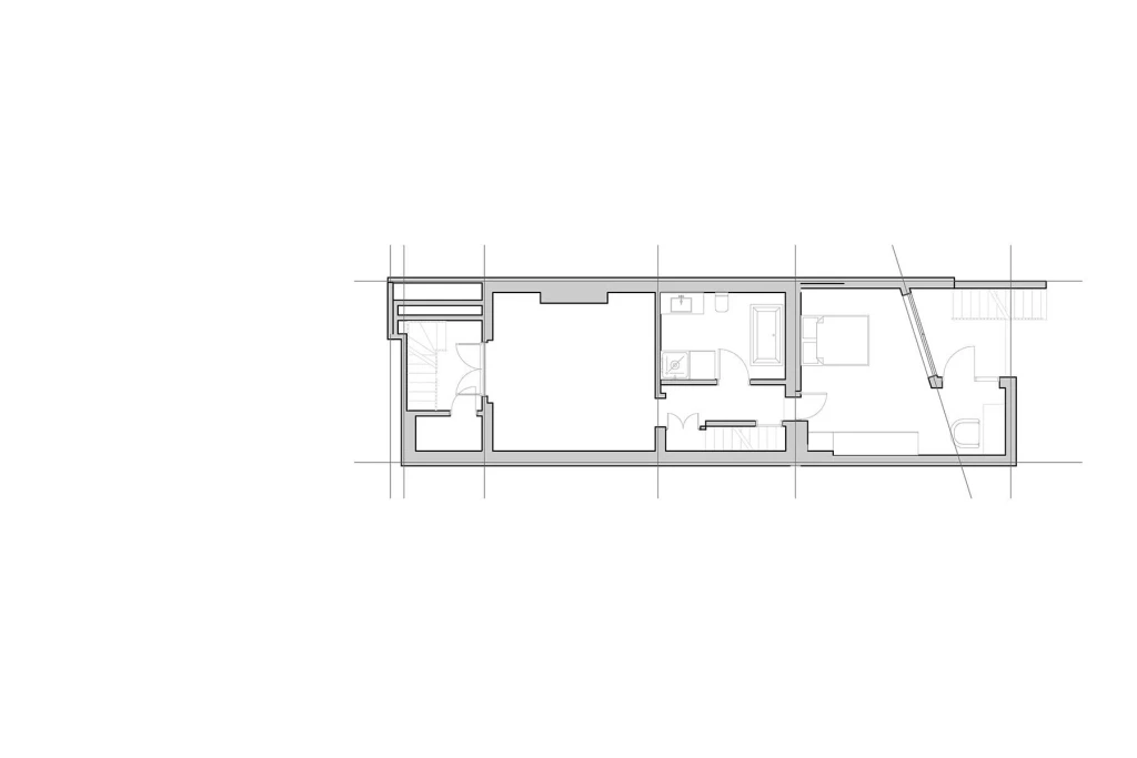 Architectural designs to propose an extension to the basement which would allow for a spacious bathroom and bedroom which has direct access to the garden