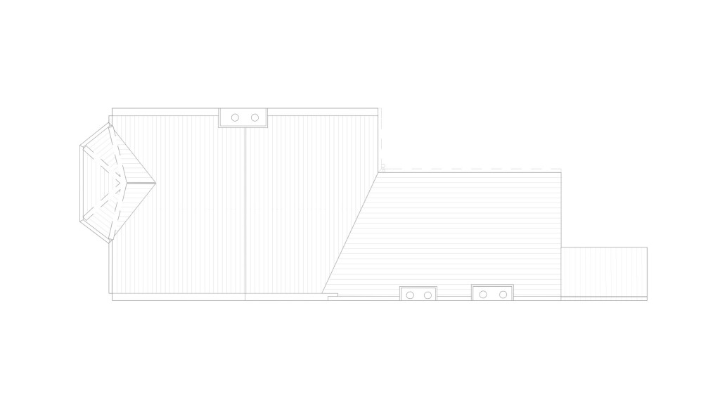 Existing roof plan of the property in Lewisham, London