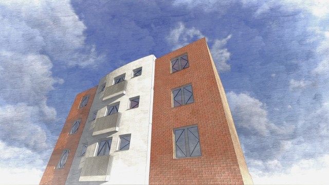 Two storeys added to a mixed-use building, adding four spacious new flats to the local area